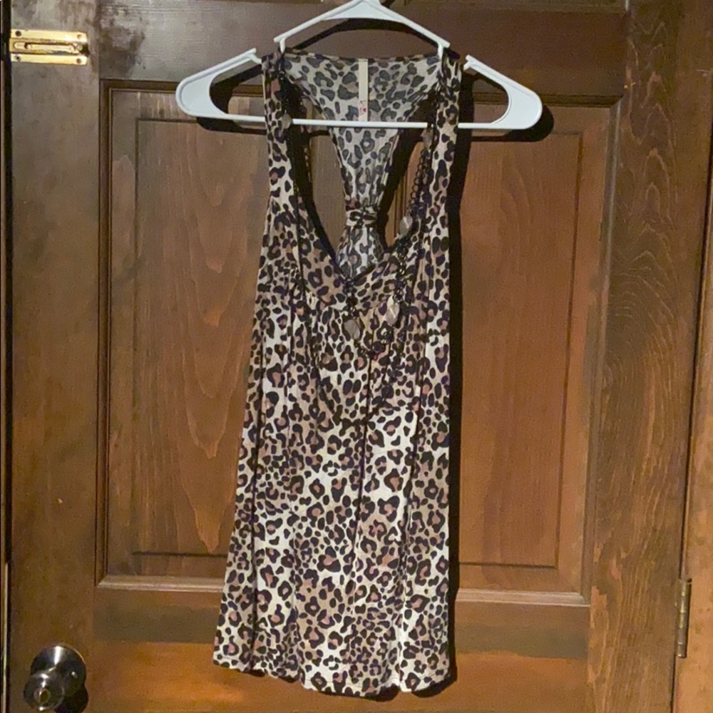 Cheetah print blouse